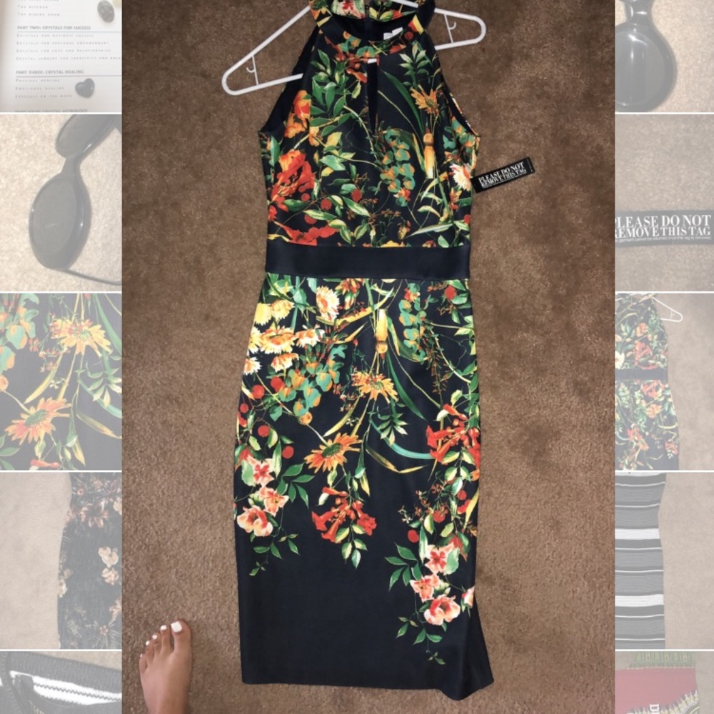 Floral classy dress.